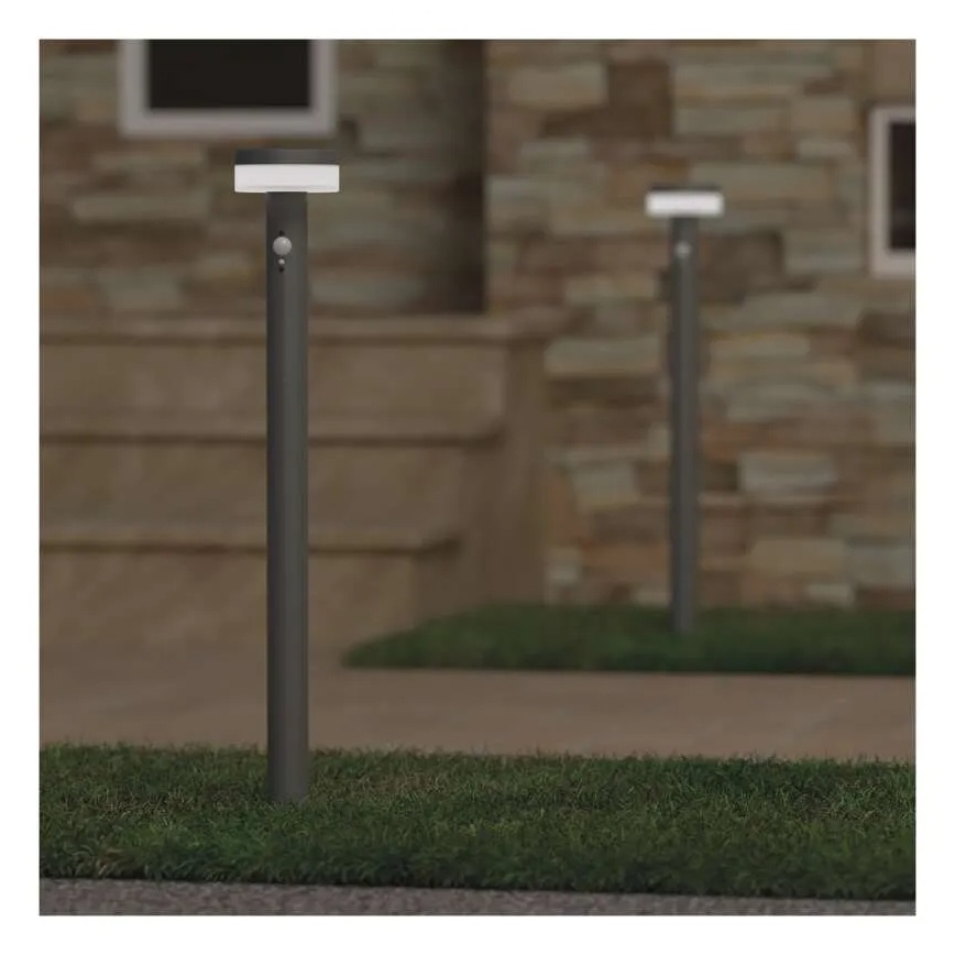 LED aurinkokennovalo sensorilla LED/2W/3,7V 1200 mAh IP44 80 cm