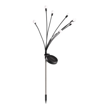 LED aurinkokennovalo FIORINI 8xLED/1,2V 600 mAh IP44 musta