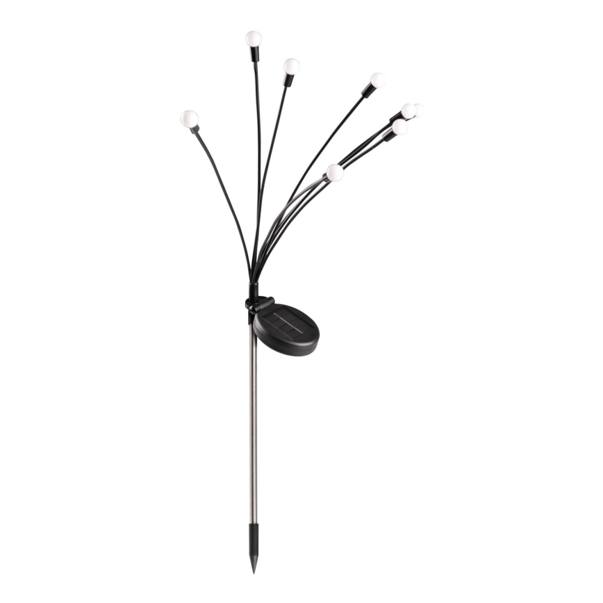 LED aurinkokennovalo FIORINI 8xLED/1,2V 600 mAh IP44 musta