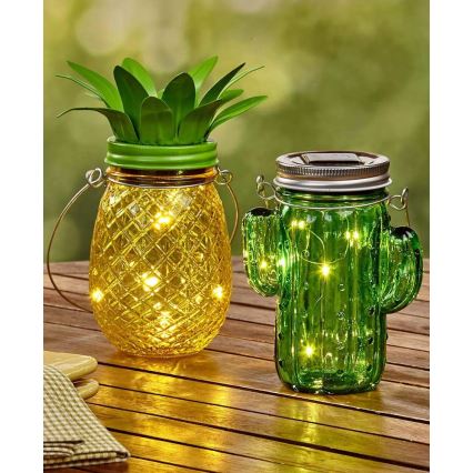 LED aurinkokennovalo JAR LED/1,2V 150 mAh IP44 ananas