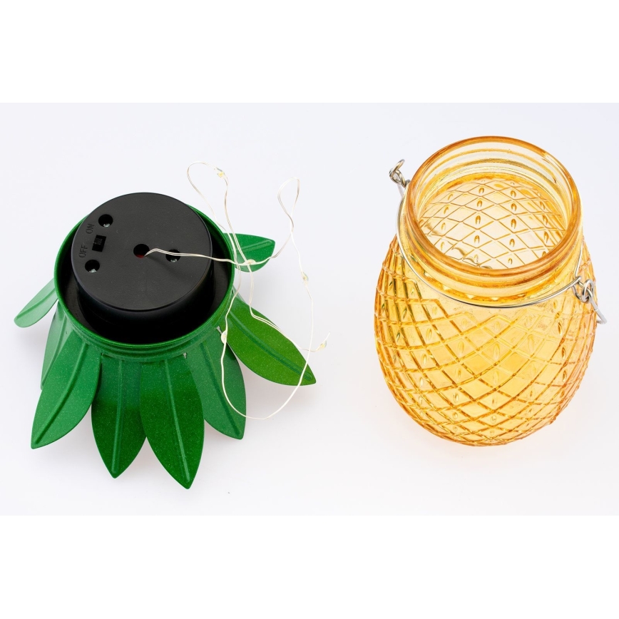 LED aurinkokennovalo JAR LED/1,2V 150 mAh IP44 ananas