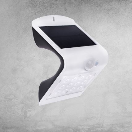 LED aurinkokennovalo liiketunnistimella LED/1,5W/1200 mAh 3,7V IP65
