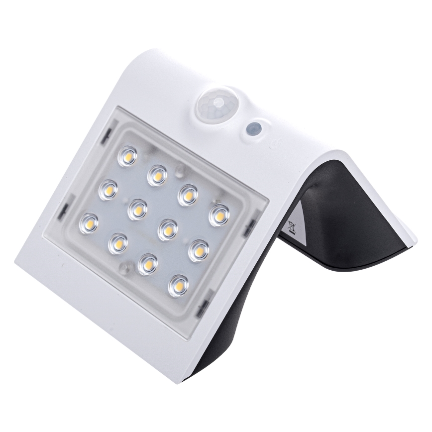 LED aurinkokennovalo liiketunnistimella LED/1,5W/1200 mAh 3,7V IP65