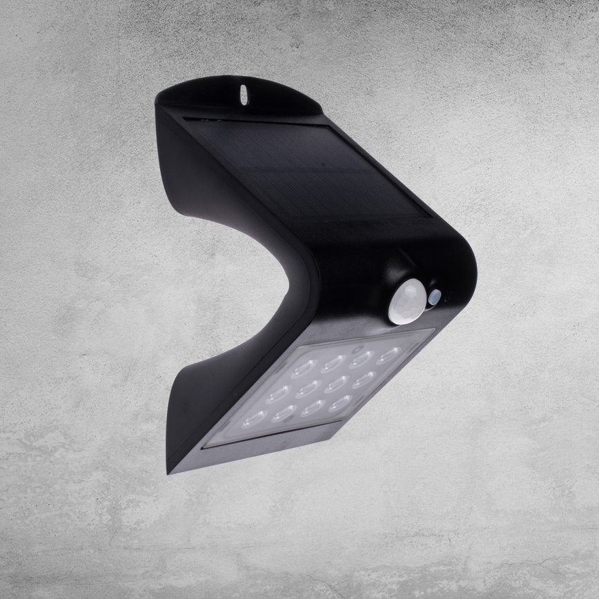 LED aurinkokennovalo liiketunnistimella LED/1,5W/1200 mAh 3,7V IP65