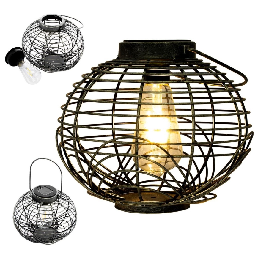 LED-aurinkokennovalo LUISA 1xE27/1,2V IP44