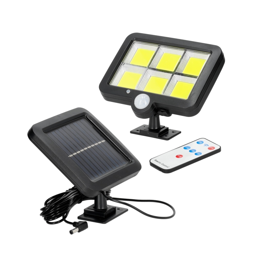 LED aurinkokennovalo liiketunnistimella LED/1,5W/3,7V 6000K IP44 1200 mAh