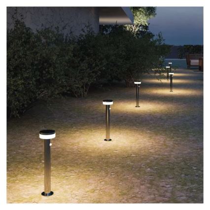 LED aurinkokennovalo anturilla LED/2W/3,7V 1200 mAh IP44 50 cm