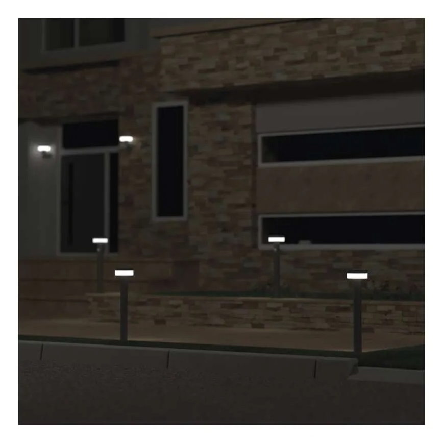 LED aurinkokennovalo anturilla LED/2W/3,7V 1200 mAh IP44 50 cm