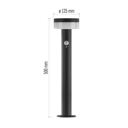LED aurinkokennovalo anturilla LED/2W/3,7V 1200 mAh IP44 50 cm