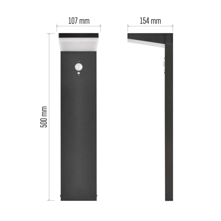 LED aurinkokennovalo anturilla LED/4,4W/3,7V 2200 mAh IP44