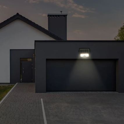 LED aurinkokennovalo liiketunnistimella LED/5W/3,7V IP65 4000K 3000 mAh