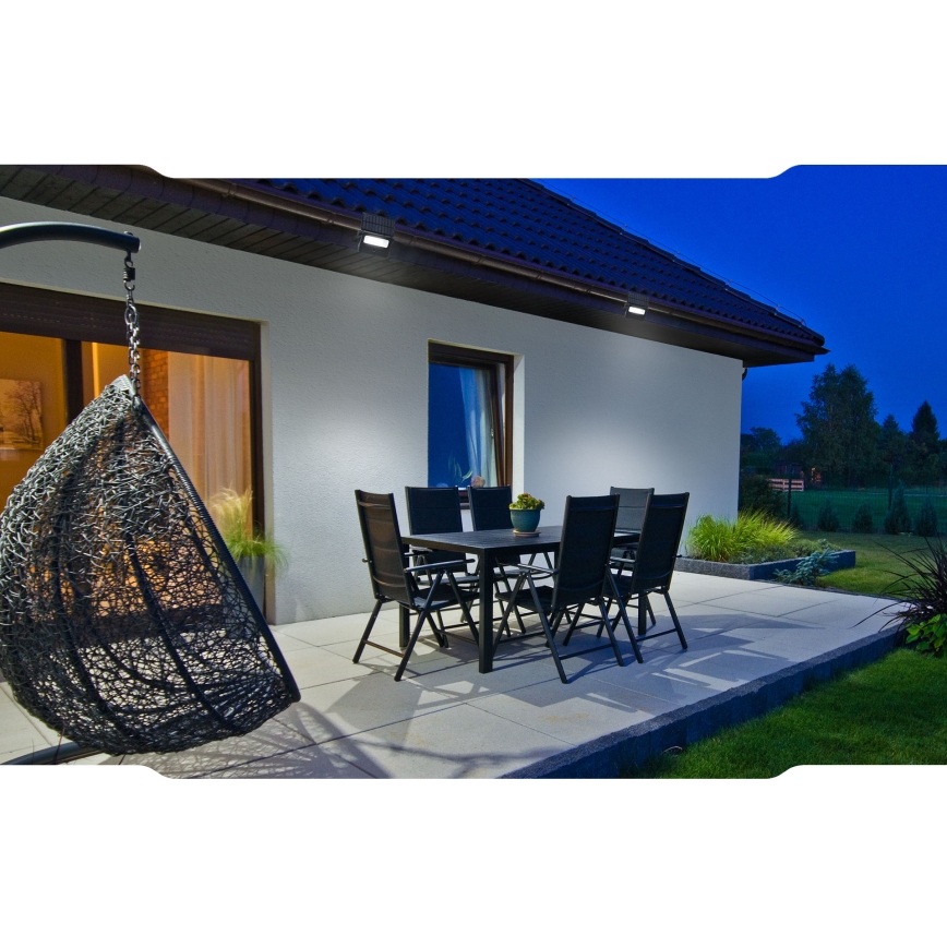 LED Aurinkokennovalo sensorilla NOCTIS LED/2W/1800 mAh 3,7V 6000K IP65