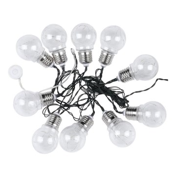 LED-aurinkoketju 10xLED/1W/1,2V 2 m IP44 3000K