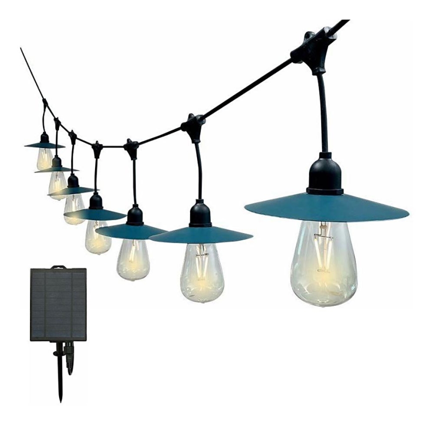 LED-aurinkoketju 15xLED/0,2W/3,7V 15 m 3000K IP44