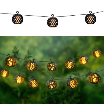 LED-aurinkoketju 3,8m 8xLED/1,2V