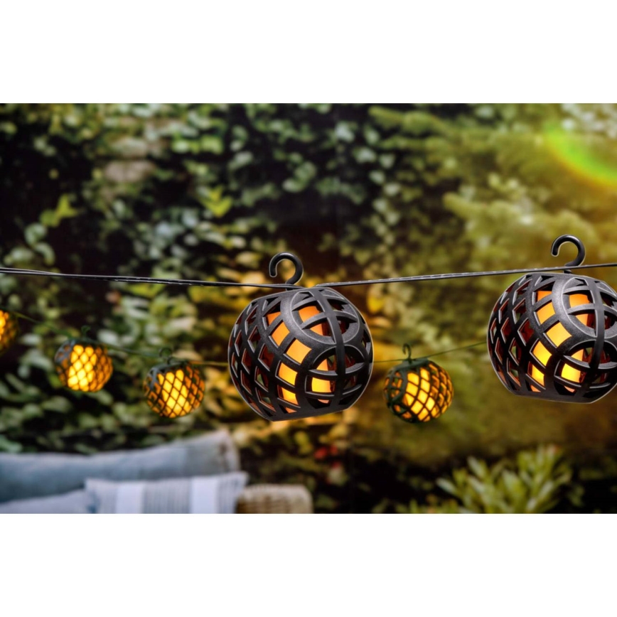 LED-aurinkoketju 3,8m 8xLED/1,2V