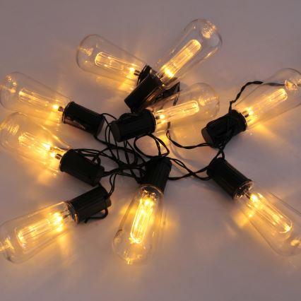 LED-aurinkoketju EDISON 10xLED/1,2V 3,8 m IP44
