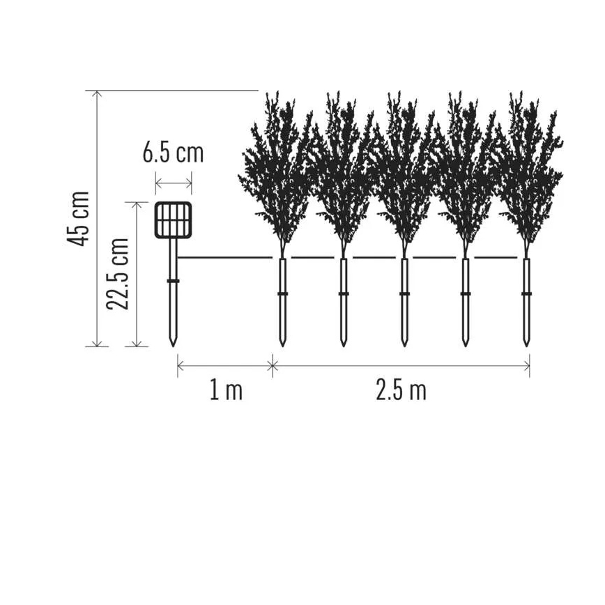 LED-aurinkokoriste 50xLED/3W/1,2V 600 mAh IP44