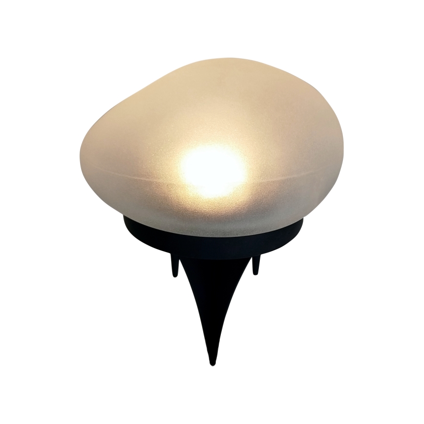 LED-aurinkolamppu 2xLED/1,2V 300 mAh IP44 musta/valkoinen