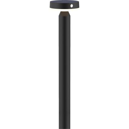 LED-aurinkolamppu anturilla GWINEA LED/4,5W/3,7V 2000 mAh 50 cm IP44 musta