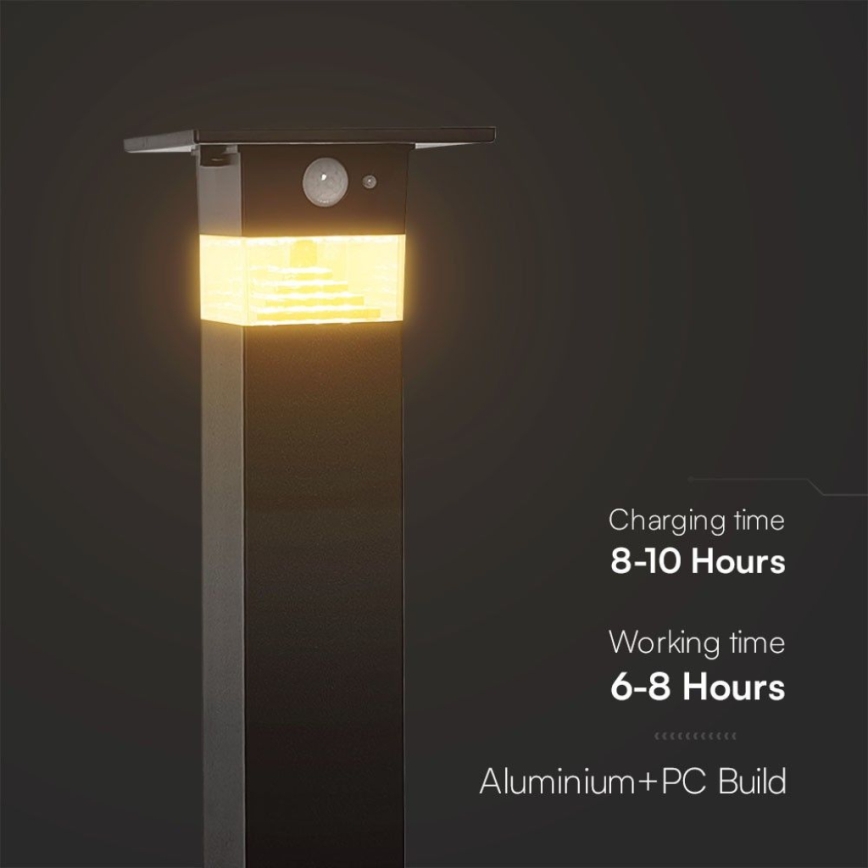 LED-aurinkolamppu anturilla LED/2,5W/3,7V IP54 3000K