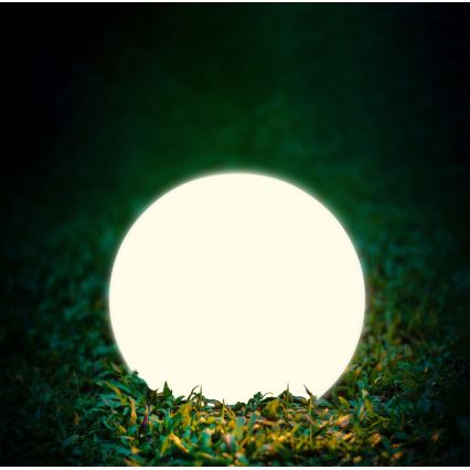 LED-aurinkolamppu BALL LED/3,7V 2000 mAh halkaisija 50 cm IP65 valkoinen