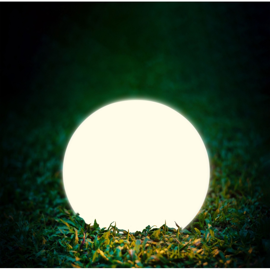LED-aurinkolamppu BALL LED/3,7V 2000 mAh halkaisija 50 cm IP65 valkoinen