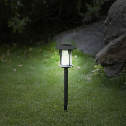 LED-aurinkolamppu BOLTON LED/1,2V IP44 musta