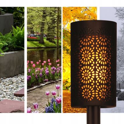LED aurinkolamppu hämärätunnistimella LED/2V IP44