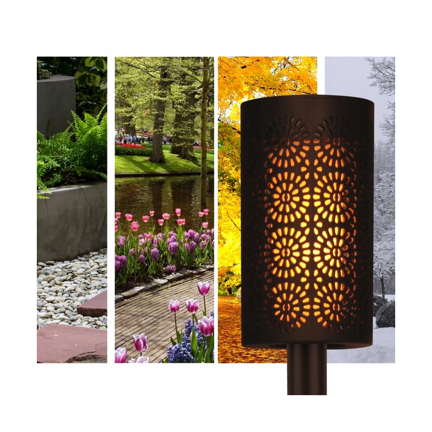 LED aurinkolamppu hämärätunnistimella LED/2V IP44