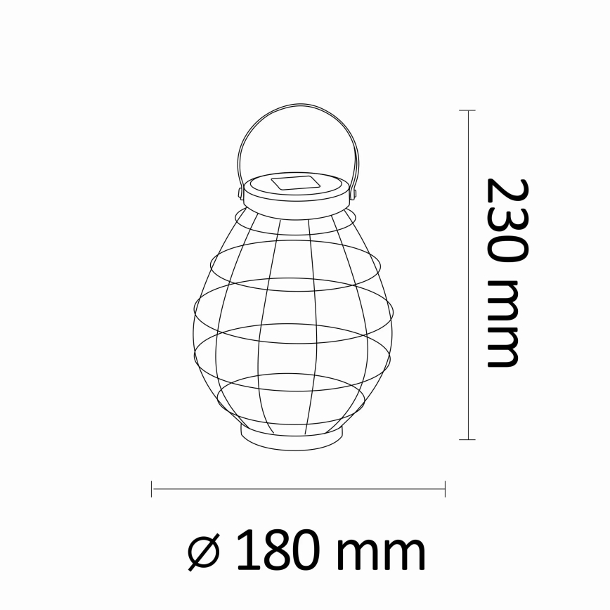 LED-aurinkolamppu KOGE LED/1,2V 300 mAh IP44