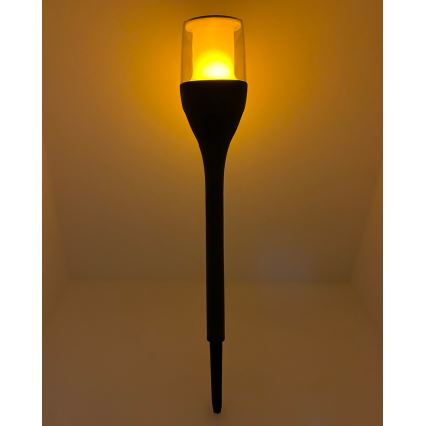 LED-aurinkolamppu LED/1,2 V 800 mAh IP44 musta