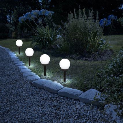 LED aurinkolamppu LED/1,2V 40mAh IP44 musta