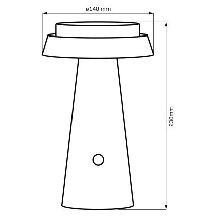 LED Himmennettävä kosketus aurinko lamppu MARAKESZ LED/3,7V USB 3600 mAh 1800/2700/3000K IP54 harmaa