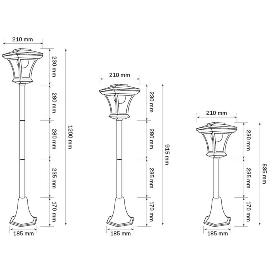 LED-aurinkolamppu TIRANA LED/1,6W/5V IP44