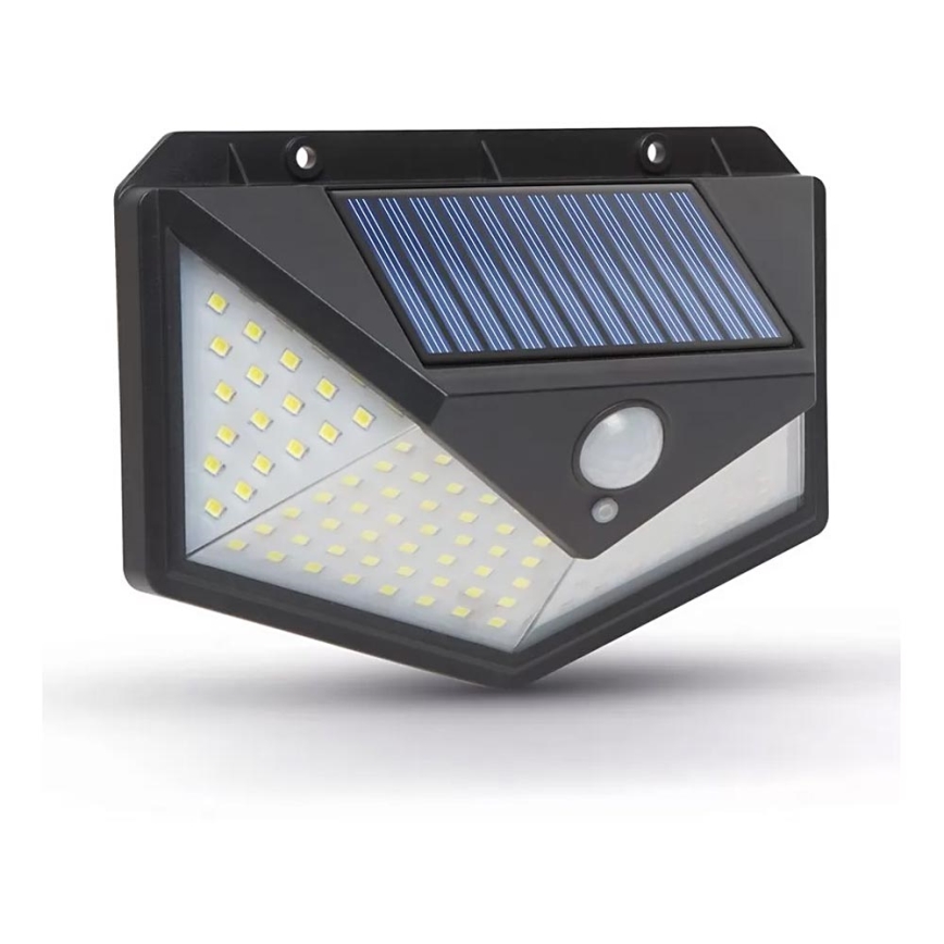 LED Aurinkopaneeli seinäalaisin anturilla LED/5W/5,5V IP65