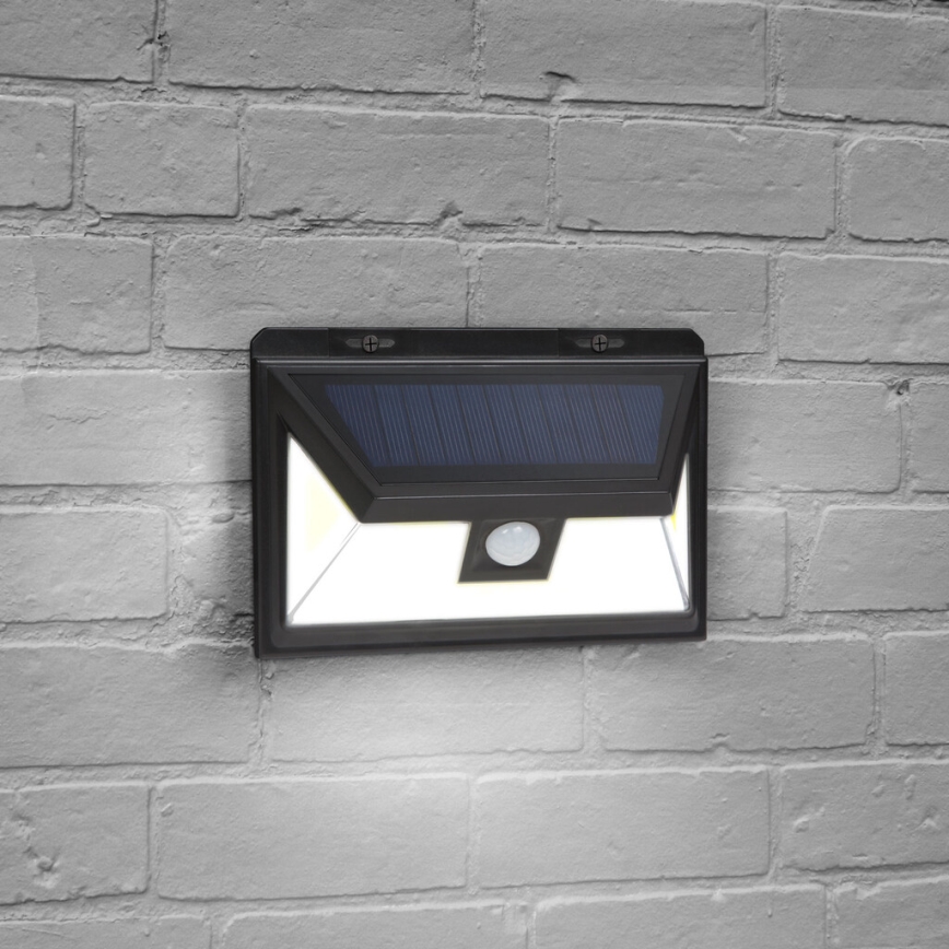 LED Aurinkopaneeli seinävalaisin anturilla LED/5W/5,5V IP65