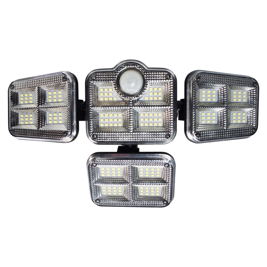 LED aurinkokennovalo liiketunnistimella ja hämäräkytkimellä LED/30W/3,7V 2400 mAh IP47 + kaukosäädin
