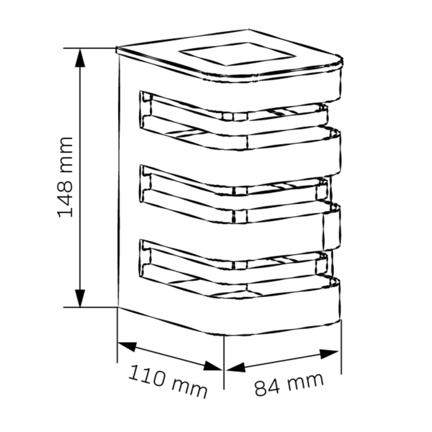 LED aurinkoseinävalaisin AGIDE LED/1,2V IP44