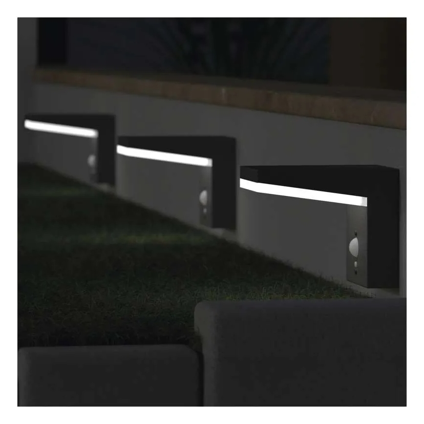 LED aurinkokäyttöinen seinävalaisin sensorilla LED/4,4W/3,7V 2200 mAh IP44