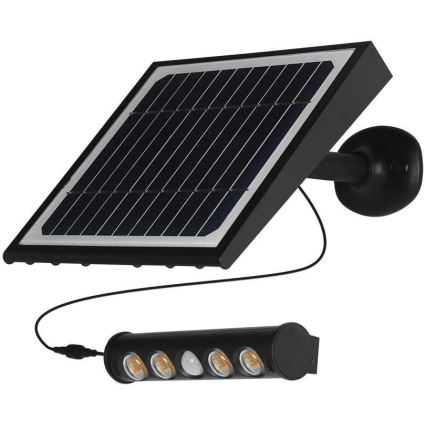 LED aurinkoseinävalaisin anturilla LED/8W/3,7V IP65 3000K
