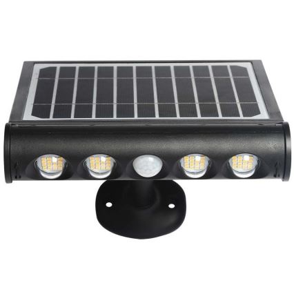LED aurinkoseinävalaisin anturilla LED/8W/3,7V IP65 3000K