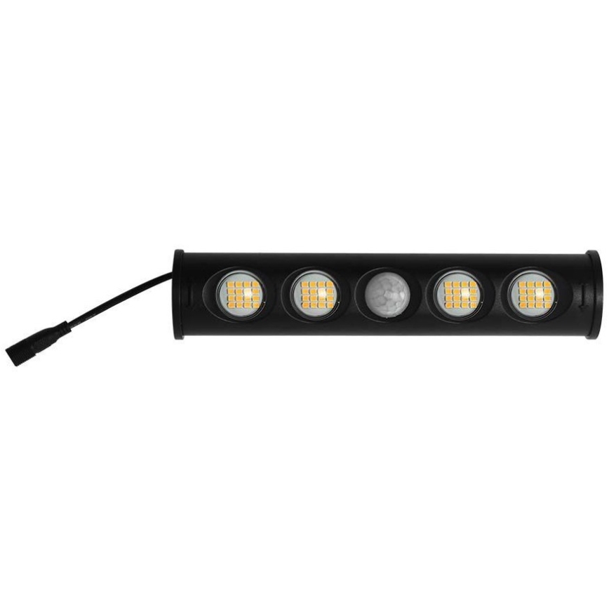 LED aurinkoseinävalaisin anturilla LED/8W/3,7V IP65 4000K