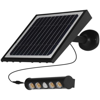 LED aurinkoseinävalaisin anturilla LED/8W/3,7V IP65 4000K