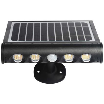 LED aurinkoseinävalaisin anturilla LED/8W/3,7V IP65 4000K
