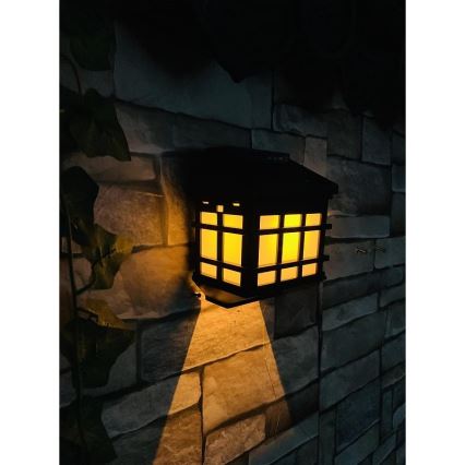 LED aurinkoseinävalaisin hämärätunnistimella LED/2V 70 mAh IP44