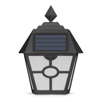 LED aurinkoseinävalaisin LED/1,2V 600mAh IP44 musta