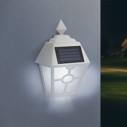 LED aurinkoseinävalaisin LED/1,2V 600mAh IP44 valkoinen