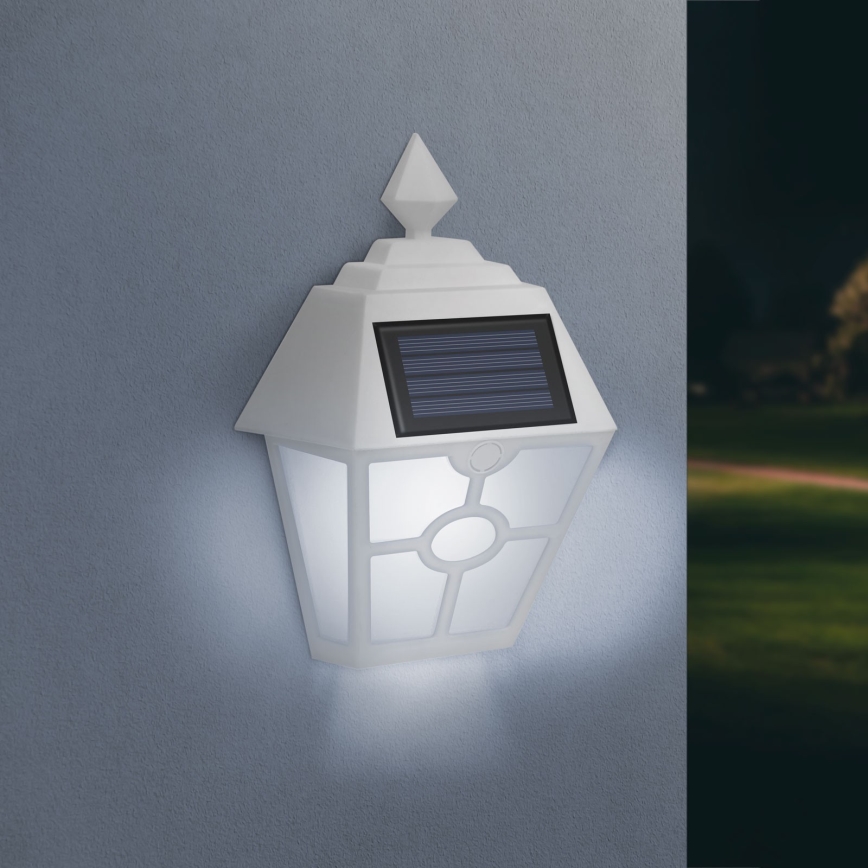 LED aurinkoseinävalaisin LED/1,2V 600mAh IP44 valkoinen
