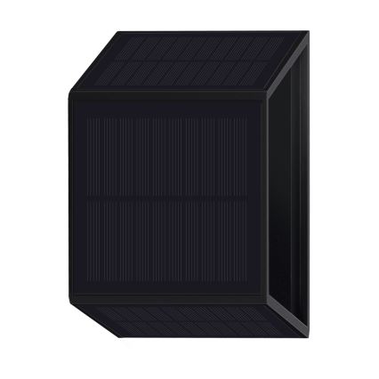 LED Aurinkoseinävalaisin WINGS LED/2W/3,2V 3000K IP54 musta